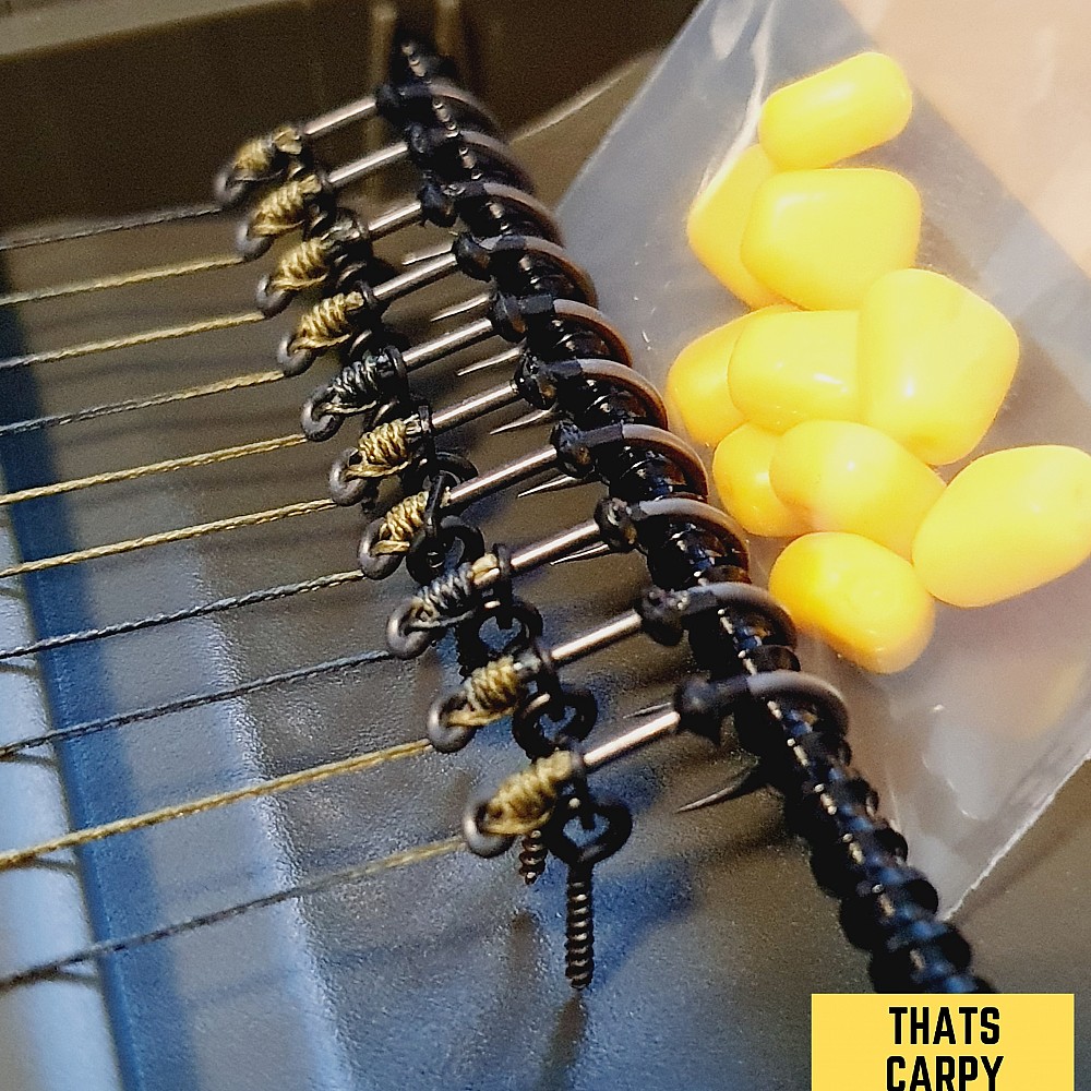 10 Solid PVA Bag Rigs - Professionally Tied Carp Rigs