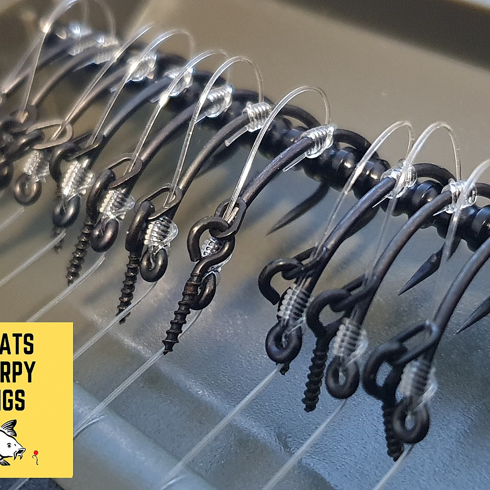 IQ2 D Rigs with Kicker - Professionally Tied Carp Rigs