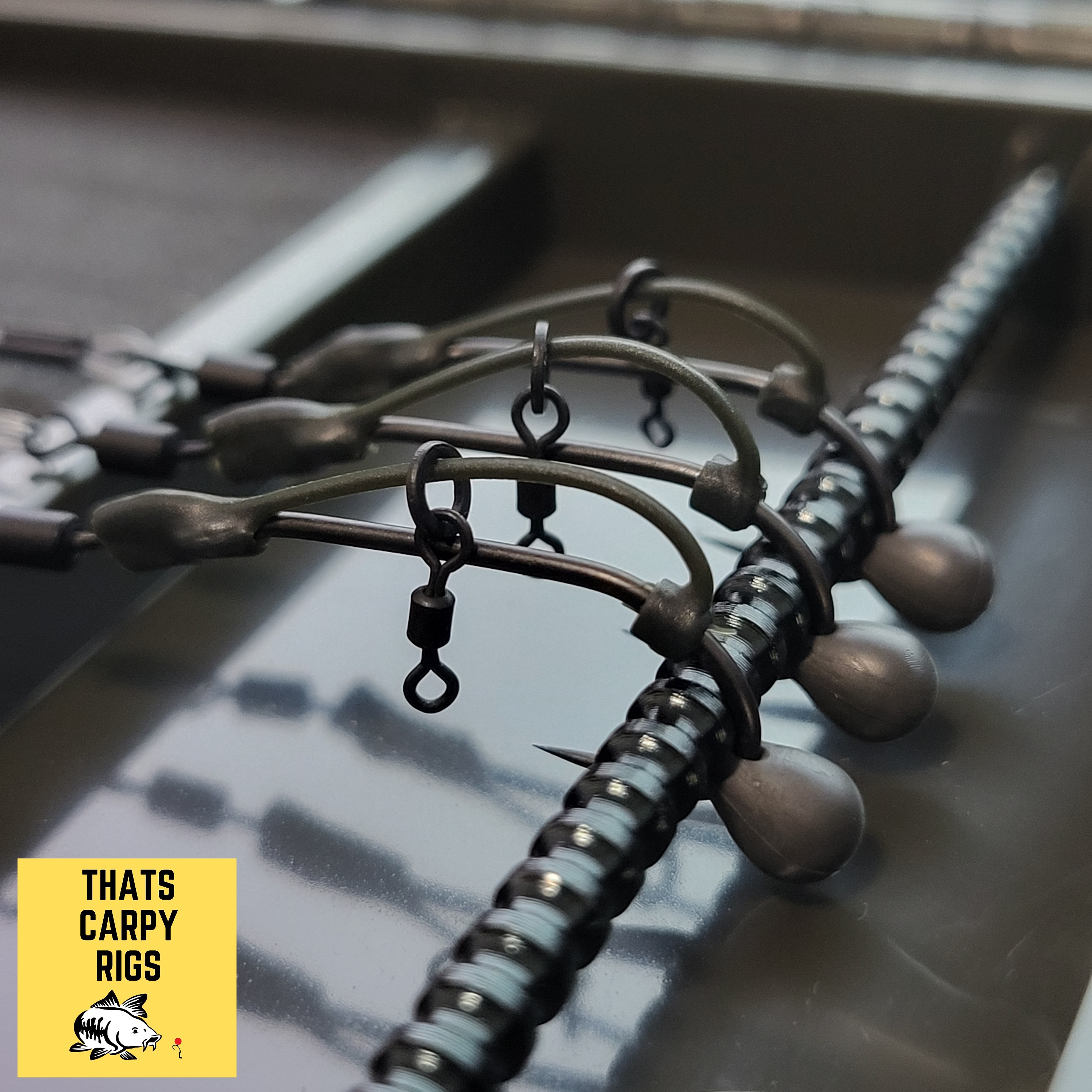 Estralho Montado SN Hook 500 D-rig Pesca à Carpa CAPERLAN - Foto 8